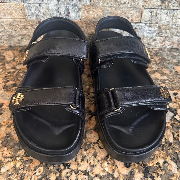 TORY BURCH women's kira sport sandals in black - Picture 6 of 14